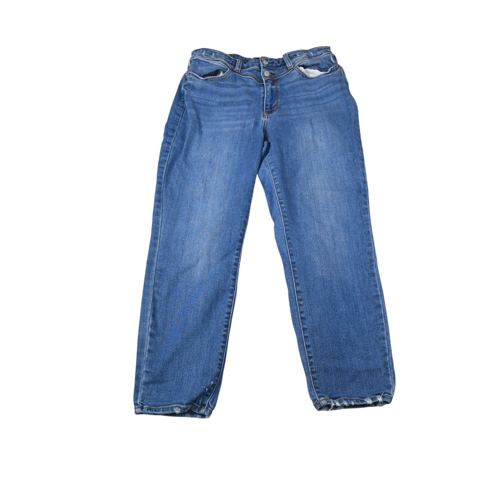 Judy Blue Skinny Jeans Womens 13/31 (32x27) Blue High Rise Frayed JB82329DK